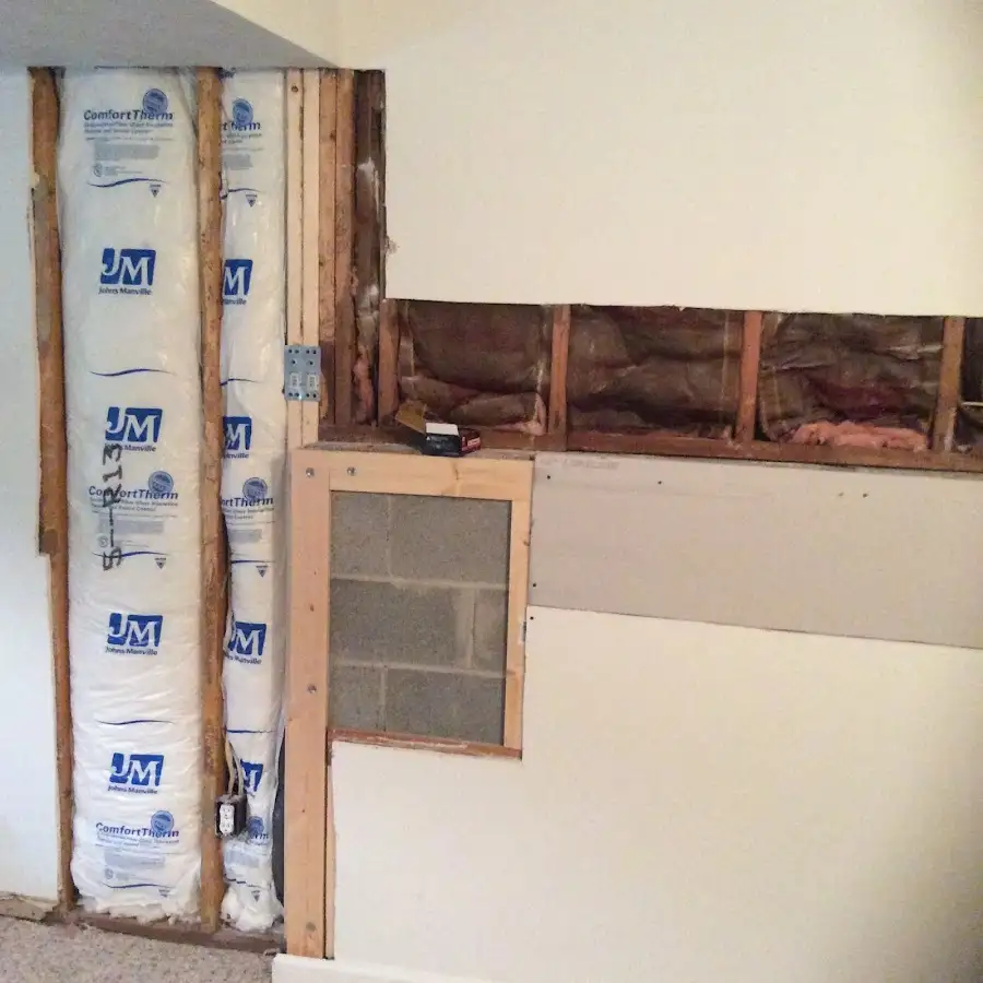 Wall insulation replacement during Contents Cleaning & Restoration in Orchard Homes